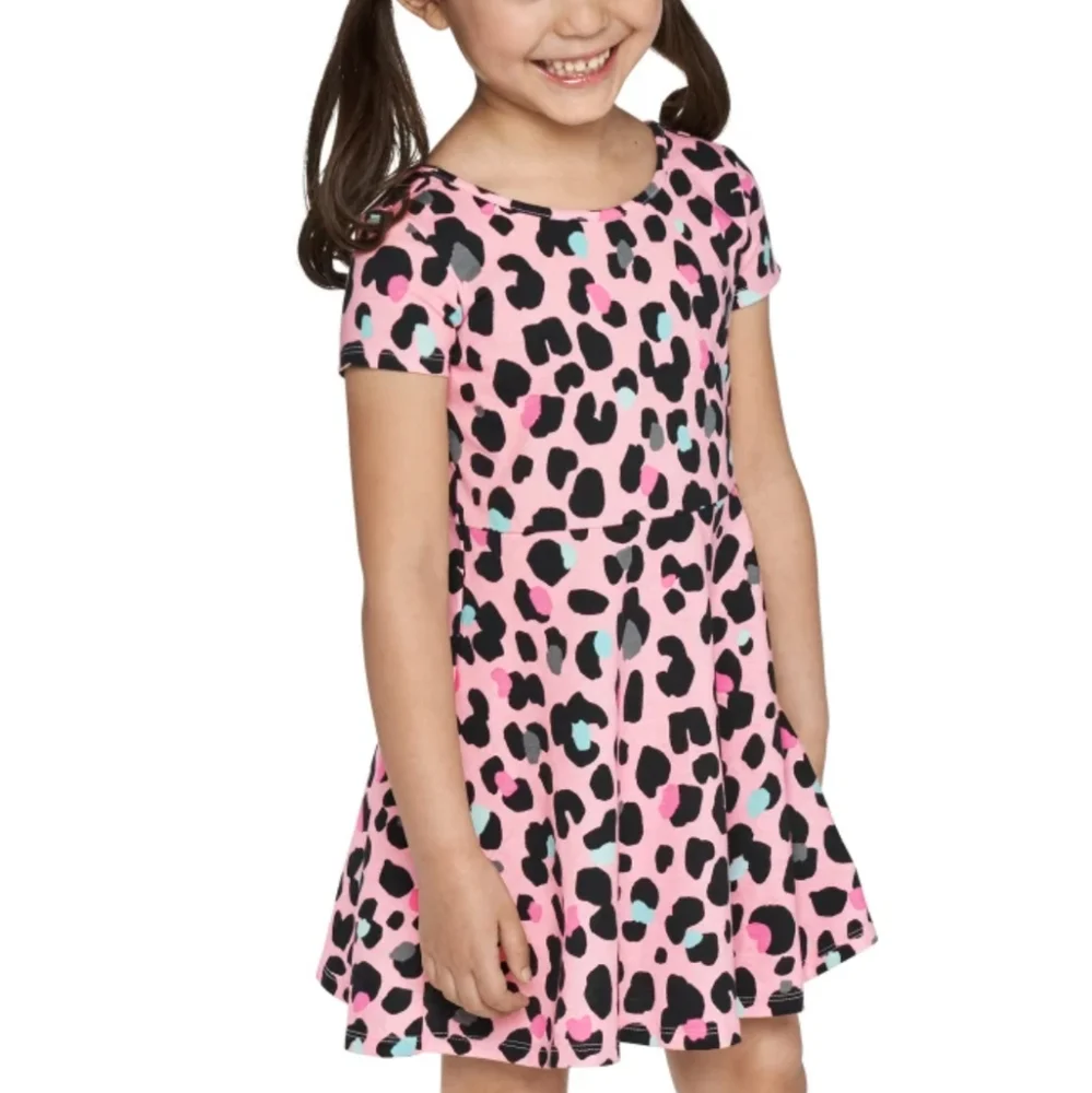 NWT Children's Place Pink Leopard Dress